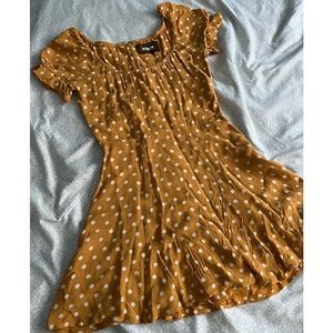 Reformation yellow mini dress